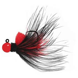 Aerojig Marabou Jig Steelhead/Salmon Jig - Red/Black, 1/4oz