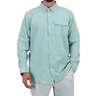 AFTCO Men's Ace Button Down Long Sleeve Fishing Shirt - Aquifer - L - Aquifer L