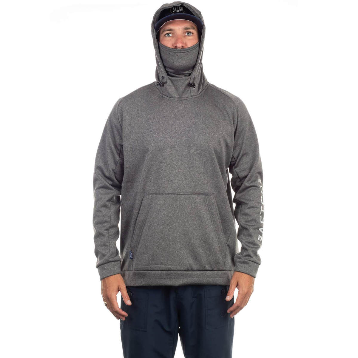 AFTCO Men's Reaper Technical Integrated Facemask Fishing Hoodie AFTCO Men's Reaper Technical Integrated Facemask Fishing Hoodie