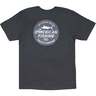 AFTCO Men's Root Beer Short Sleeve Casual Shirt - Charcoal Heather - XL - Charcoal Heather XL