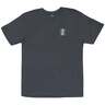 AFTCO Men's Root Beer Short Sleeve Casual Shirt - Charcoal Heather - L - Charcoal Heather L