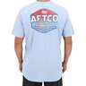 AFTCO Men's Sunset Short Sleeve Casual Shirt - Pearl - L - Pearl L