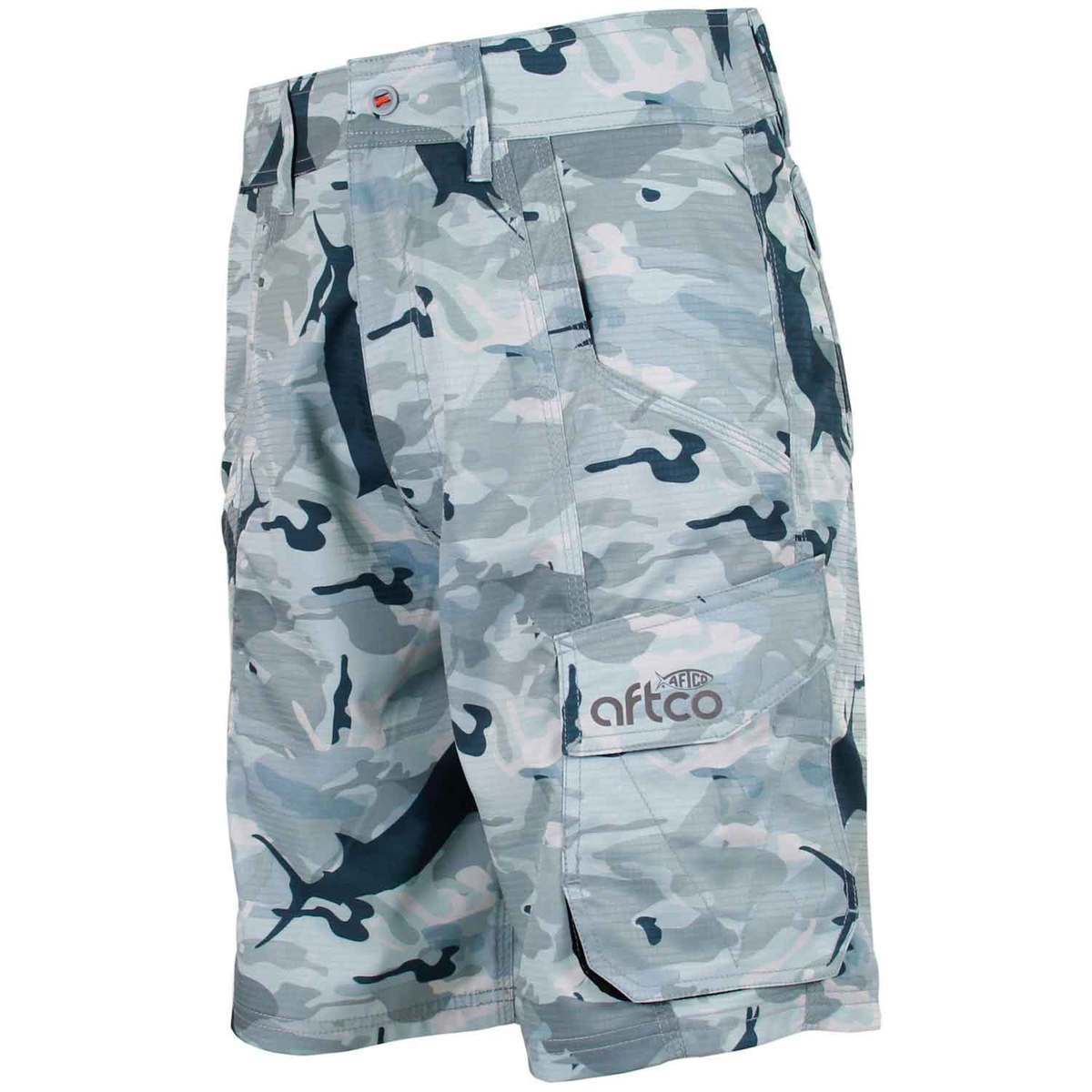 AFTCO Men's Tactical Camo Active Fit Fishing Shorts - Gray Camo - 32 - Gray Camo 32 AFTCO Men's Tactical Camo Active Fit Fishing Shorts - Gray Camo - 32 - Gray Camo 32