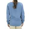 AFTCO Women's Whiskey Crewneck Fleece Sweatshirt - Light Blue - L - Light Blue L