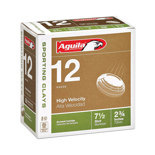 Aguila 12 Gauge 2-3/4in #7.5 1oz Target Shotshells – 25 Rounds – #7.5