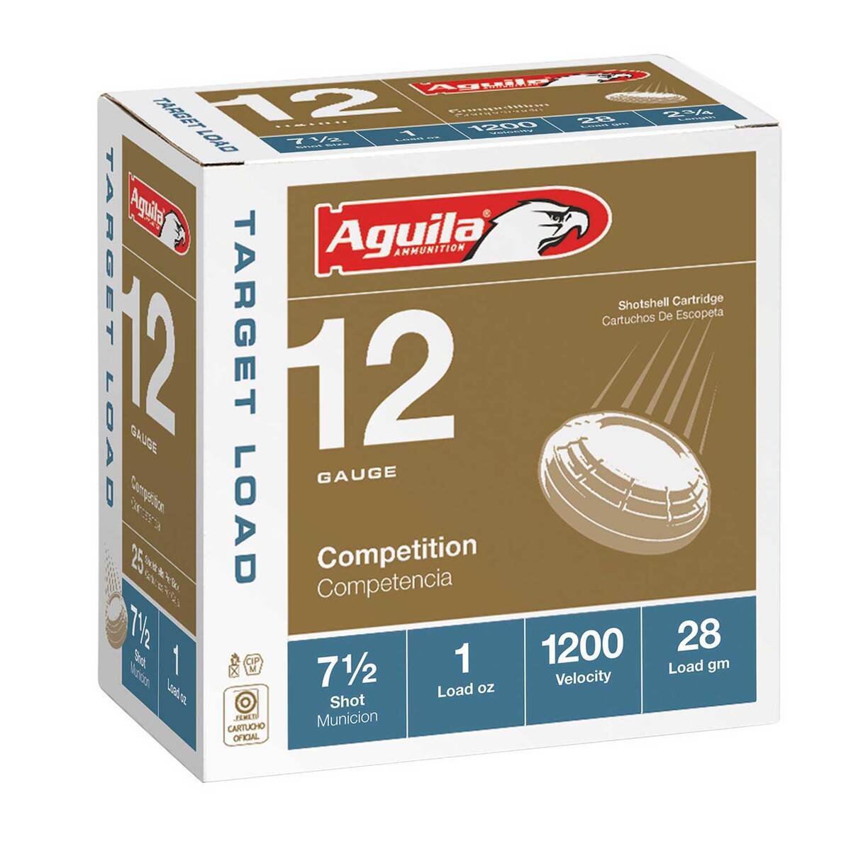 Aguila 12 Gauge 2-3/4in #7.5 1oz Target Shotshells - 25 Rounds Aguila 12 Gauge 2-3/4in #7.5 1oz Target Shotshells - 25 Rounds