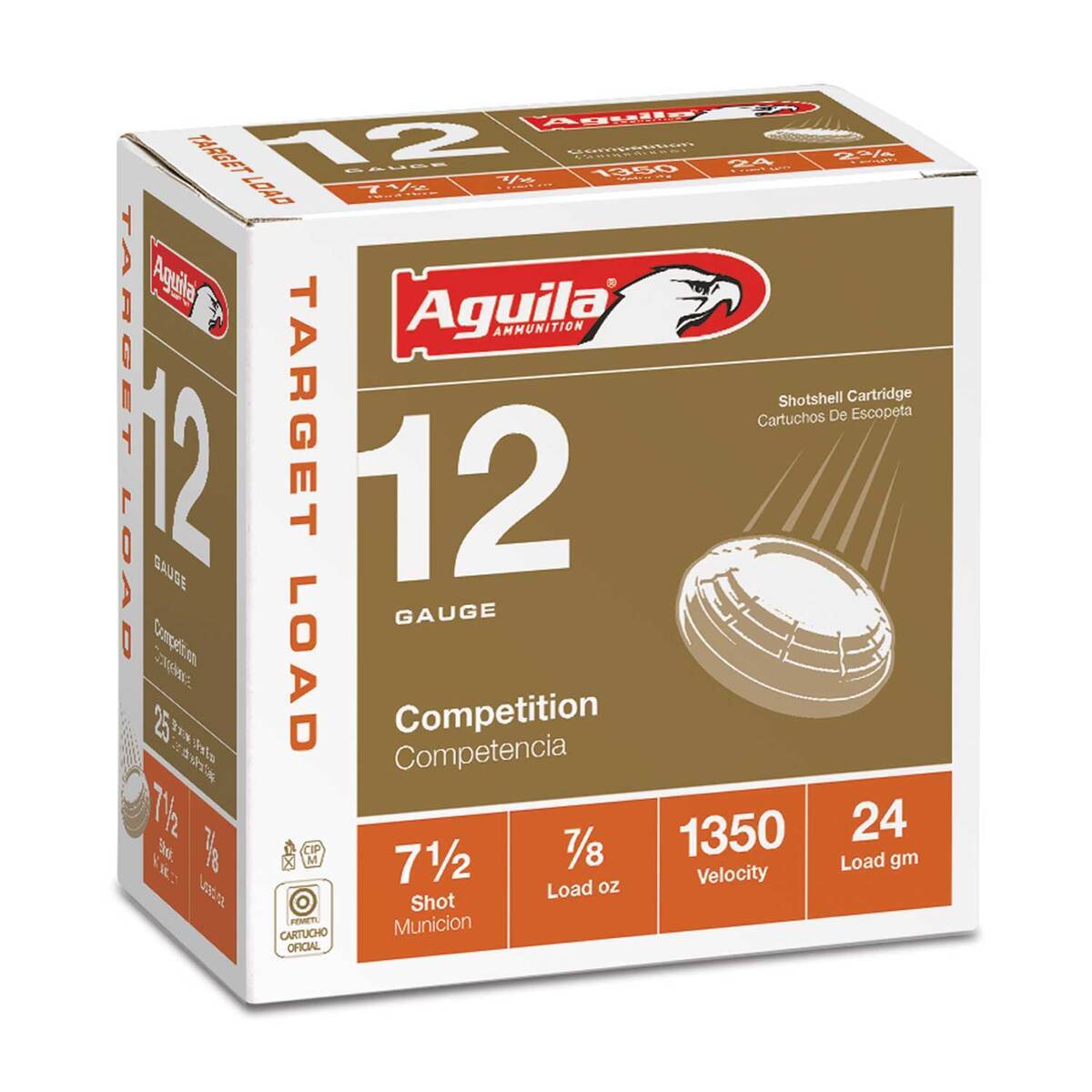 Aguila 12 Gauge 2-3/4in #7.5 7/8oz Target Shotshells - 25 Rounds Aguila 12 Gauge 2-3/4in #7.5 7/8oz Target Shotshells - 25 Rounds
