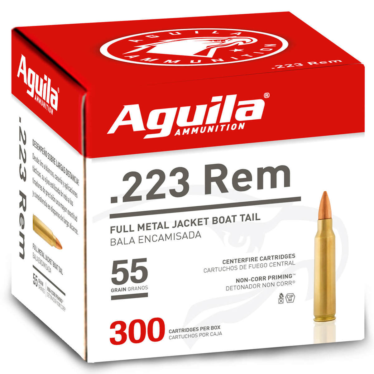 Aguila 223 Remington 55gr FMJ Rifle Ammo - 300 Rounds