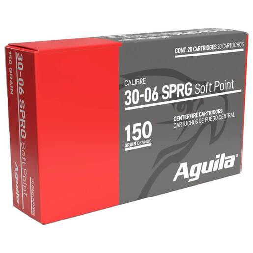 Aguila 30-06 Springfield 150gr Soft Point Rifle Ammo Ammo - 20 Rounds 20 Rounds Ammo