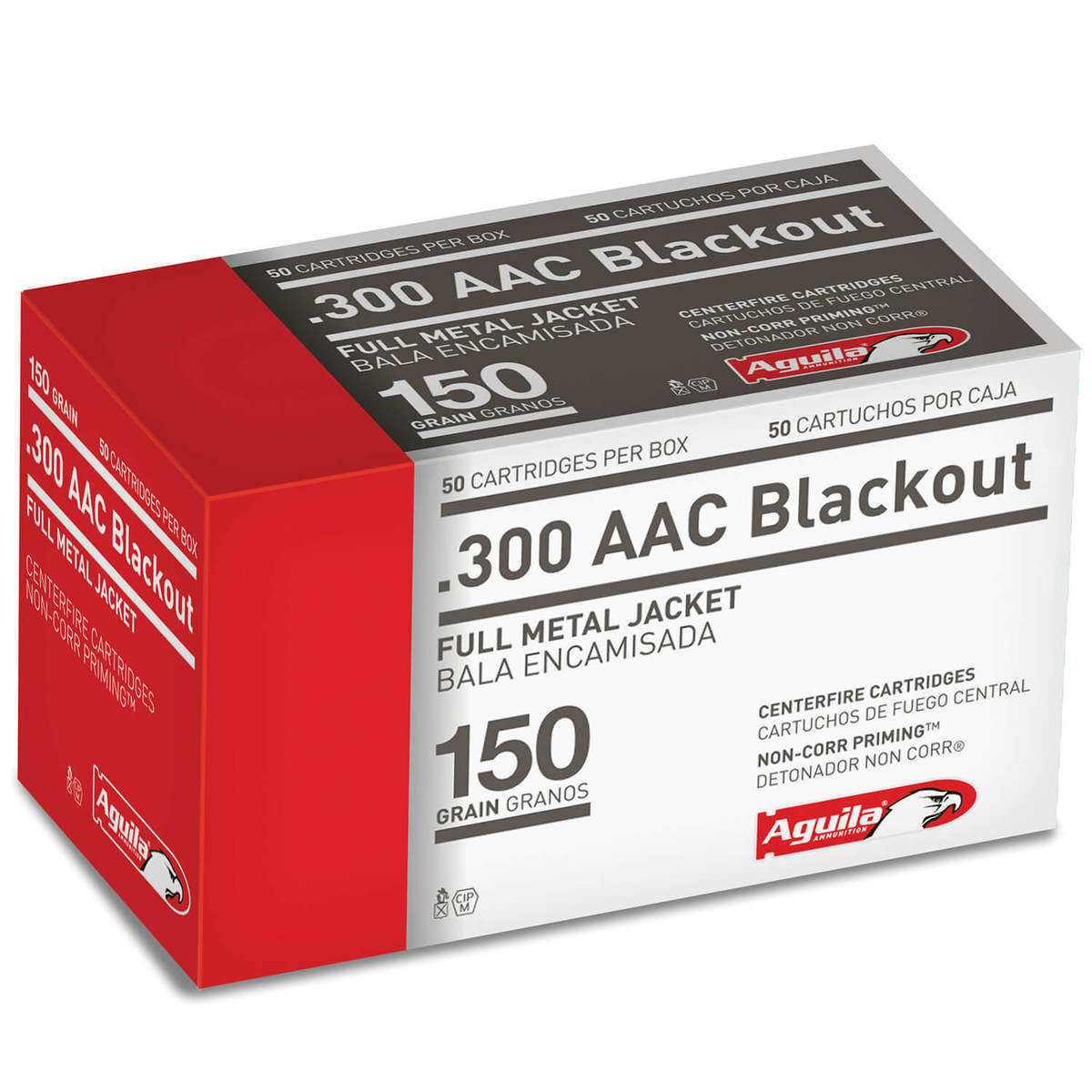 Aguila 300 AAC Blackout 150gr FMJ Rifle Ammo - 50 Rounds Aguila 300 AAC Blackout 150gr FMJ Rifle Ammo - 50 Rounds