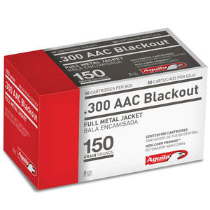 Aguila 300 AAC Blackout 150gr FMJ Rifle Ammo - 50 Rounds
