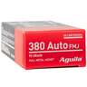 Aguila 380 Auto (ACP) 95gr FMJ Handgun Ammo - 50 Rounds