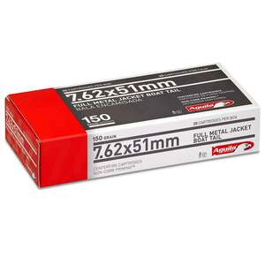 Aguila 7.62mm NATO 150gr FMJ BT Rifle Ammo - 20 Rounds