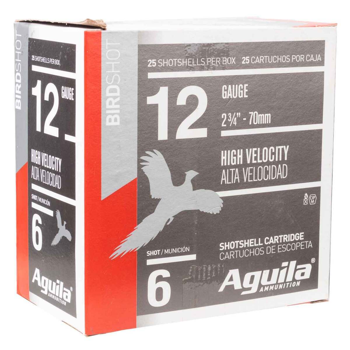 Aguila Bird Shot 12 Gauge 2-3/4in #6 1-1/4oz Upland Shotshells - 25 ...