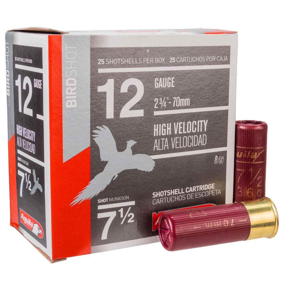 Aguila Bird Shot 12 Gauge 2-3/4in #7.5 1-1/4oz Upland Shotshells - 25 ...
