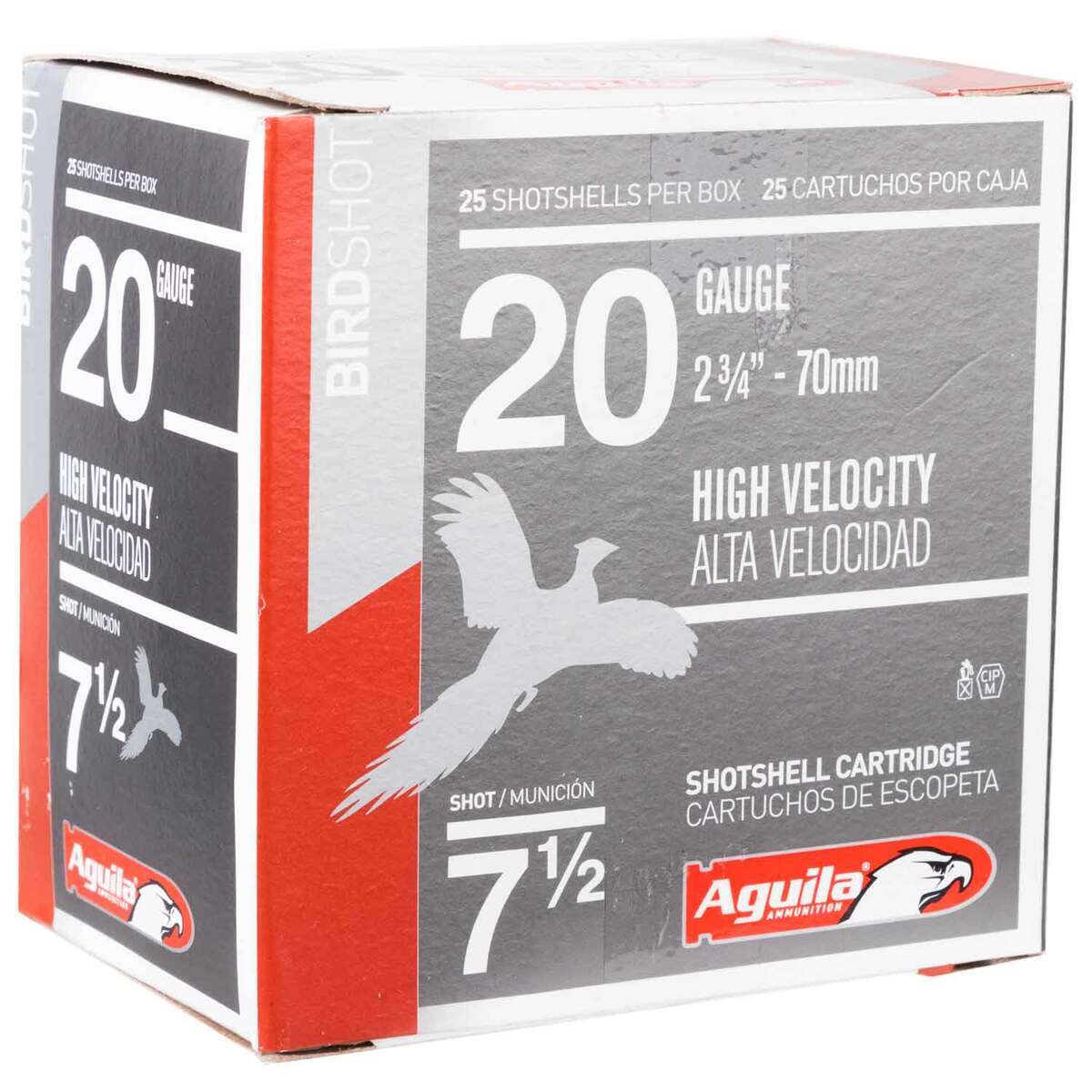 Aguila Bird Shot 20 Gauge 2-3/4in #7.5 1oz Upland Shotshells - 25 ...