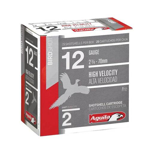 Aguila Birdshot 12 Gauge 2-3/4in #2 1-1/4oz Shotshells – 25 Rounds – #2