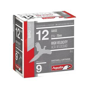 Aguila Birdshot 12 Gauge 2-3/4in #9 1-1/4oz Shotshells - 25 Rounds
