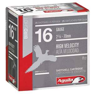 Aguila BirdShot High Velocity 16 Gauge 2-3/4in #7.5 1-1/8oz Upland Shotshells - 25 Rounds