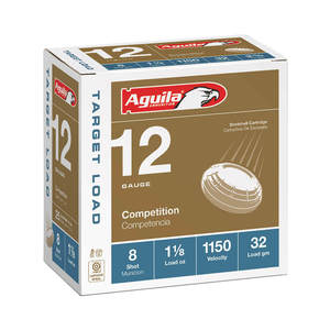 Aguila Competition 12 Gauge 2-3/4in #8 1-1/8oz Target Shotshells - 25 Rounds