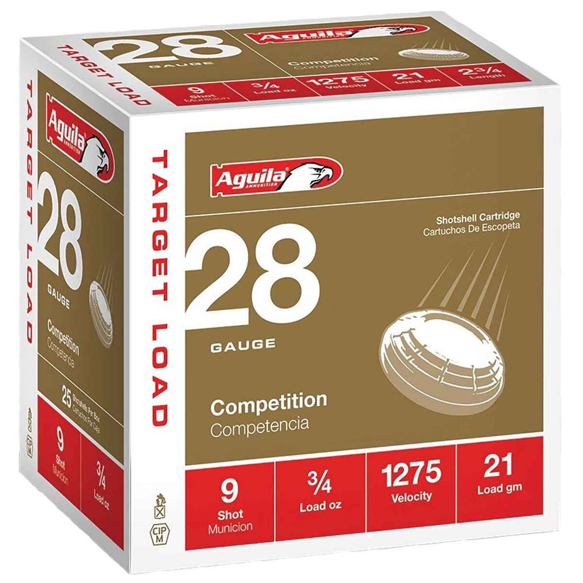 Aguila Competition 28 Gauge 2-3/4in #9 3/4oz Target Shotshells - 25 ...