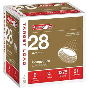 Aguila Competition 28 Gauge 2-3/4in #9 3/4oz Target Shotshells - 25 Rounds