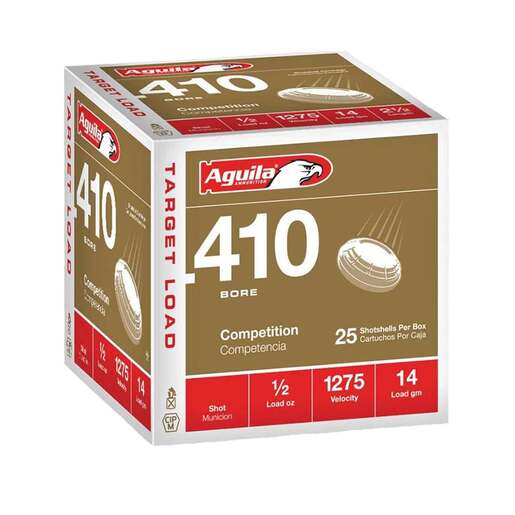Aguila Competition 410 Gauge 2-1/2in #9 1/2oz Target Shotshells – 25 Rounds – #9