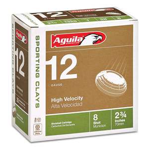 Aguila High Velocity 12 Gauge 2-3/4in #7.5 1oz Target Shotshells - 25 Rounds