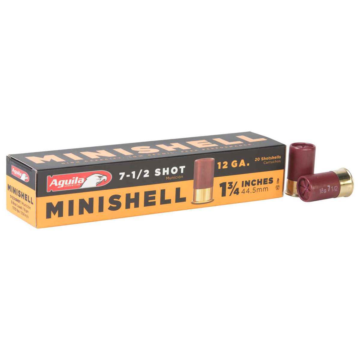 Aguila Minishell 12 Gauge 1-3/4in #7.5 5/8oz Target Shotshells - 20 Rounds Aguila Minishell 12 Gauge 1-3/4in #7.5 5/8oz Target Shotshells - 20 Rounds