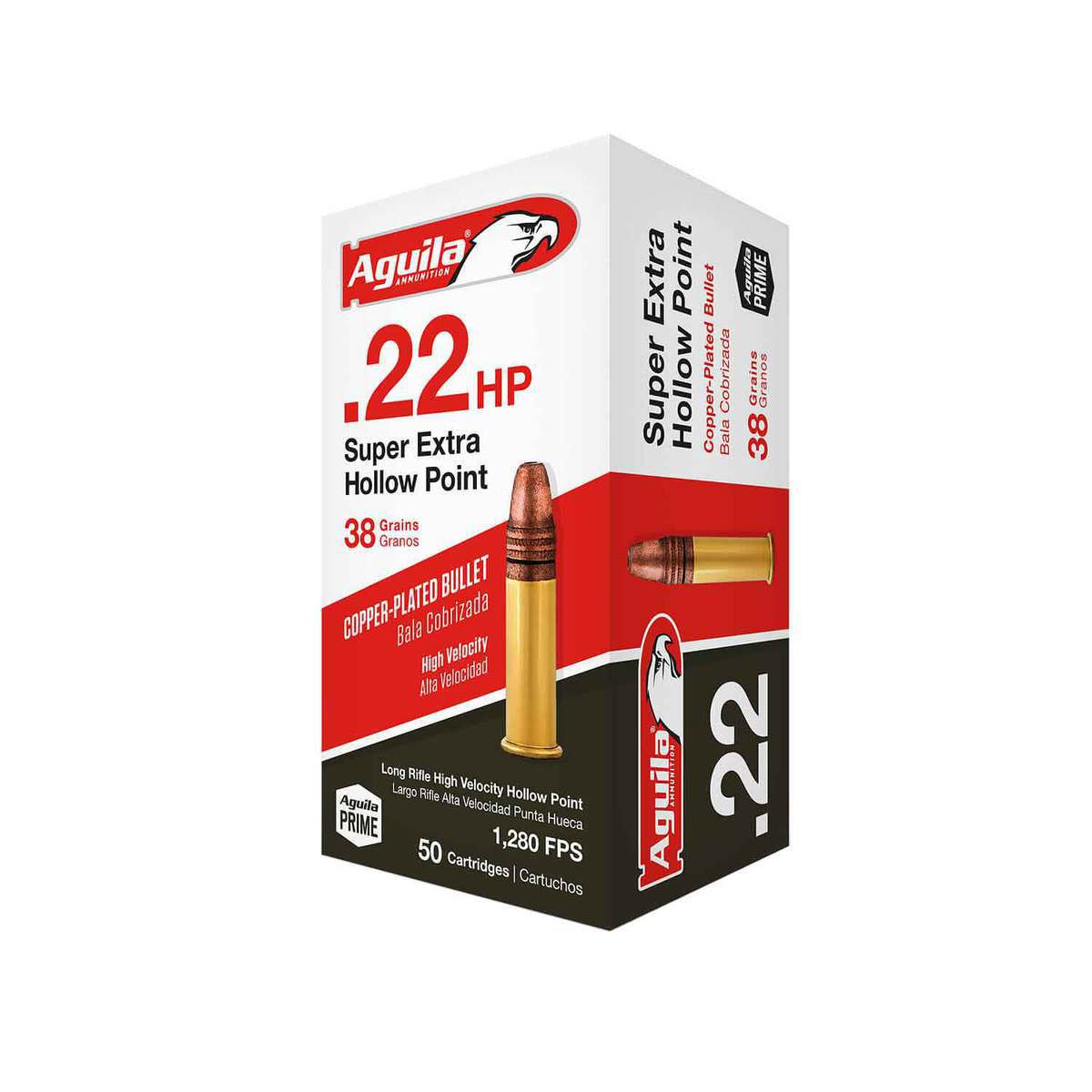 Aguila Super Extra 22 Long Rifle 38gr HP Rimfire Ammo - 50 Rounds Aguila Super Extra 22 Long Rifle 38gr HP Rimfire Ammo - 50 Rounds