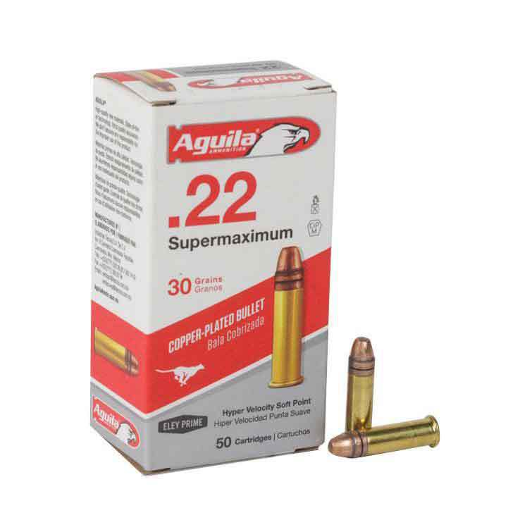 Aguila Supermaximum 22 Long Rifle 30gr SP Rimfire Ammo - 50 Rounds |  Sportsman's Warehouse