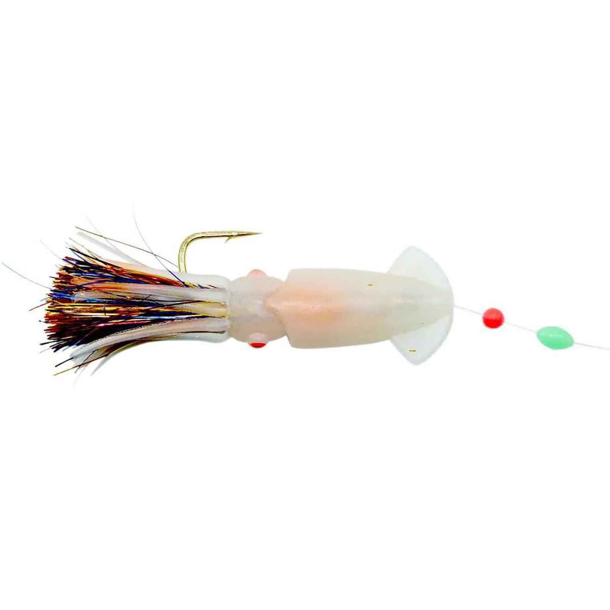 Ahi Rock Cod Squirts Glow Rigged Squids - Glow, 3-1/2in - Glow Ahi Rock Cod Squirts Glow Rigged Squids - Glow, 3-1/2in - Glow