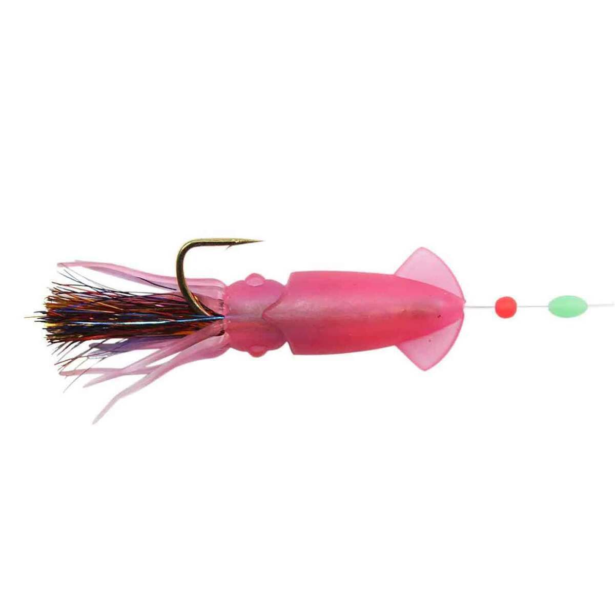 Ahi Rock Cod Squirts Glow Rigged Squids - Pink Glow, 3-1/2in - Pink Glow Ahi Rock Cod Squirts Glow Rigged Squids - Pink Glow, 3-1/2in - Pink Glow
