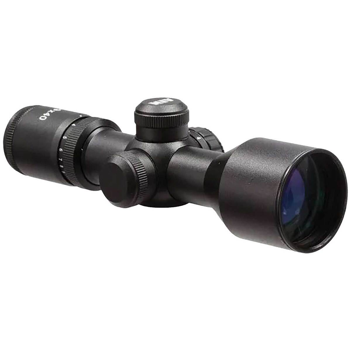 Aim Sports Tactical Compact 3-9x 40mm Rifle Scope - Dual Illuminated ...