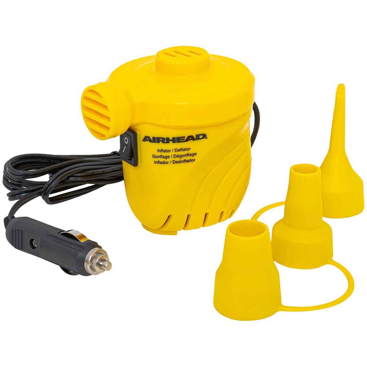 Airhead 12 Volt Pool Float Air Pump - Yellow Airhead 12 Volt Pool Float Air Pump - Yellow
