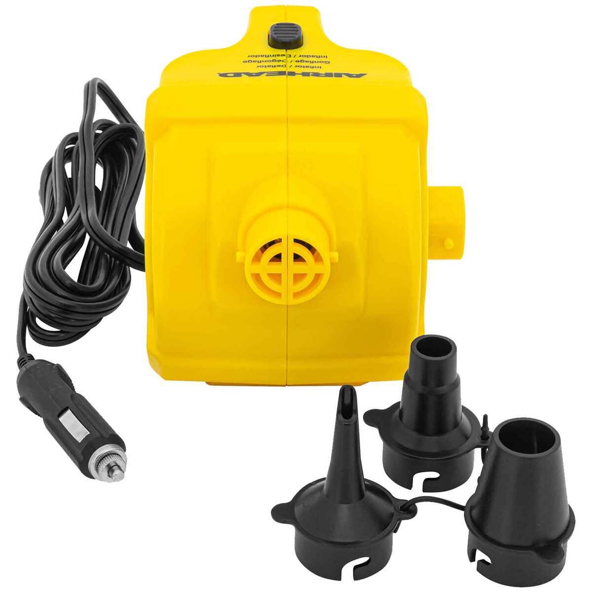 Airhead 12 Volt Towable Air Pump - Yellow Airhead 12 Volt Towable Air Pump - Yellow
