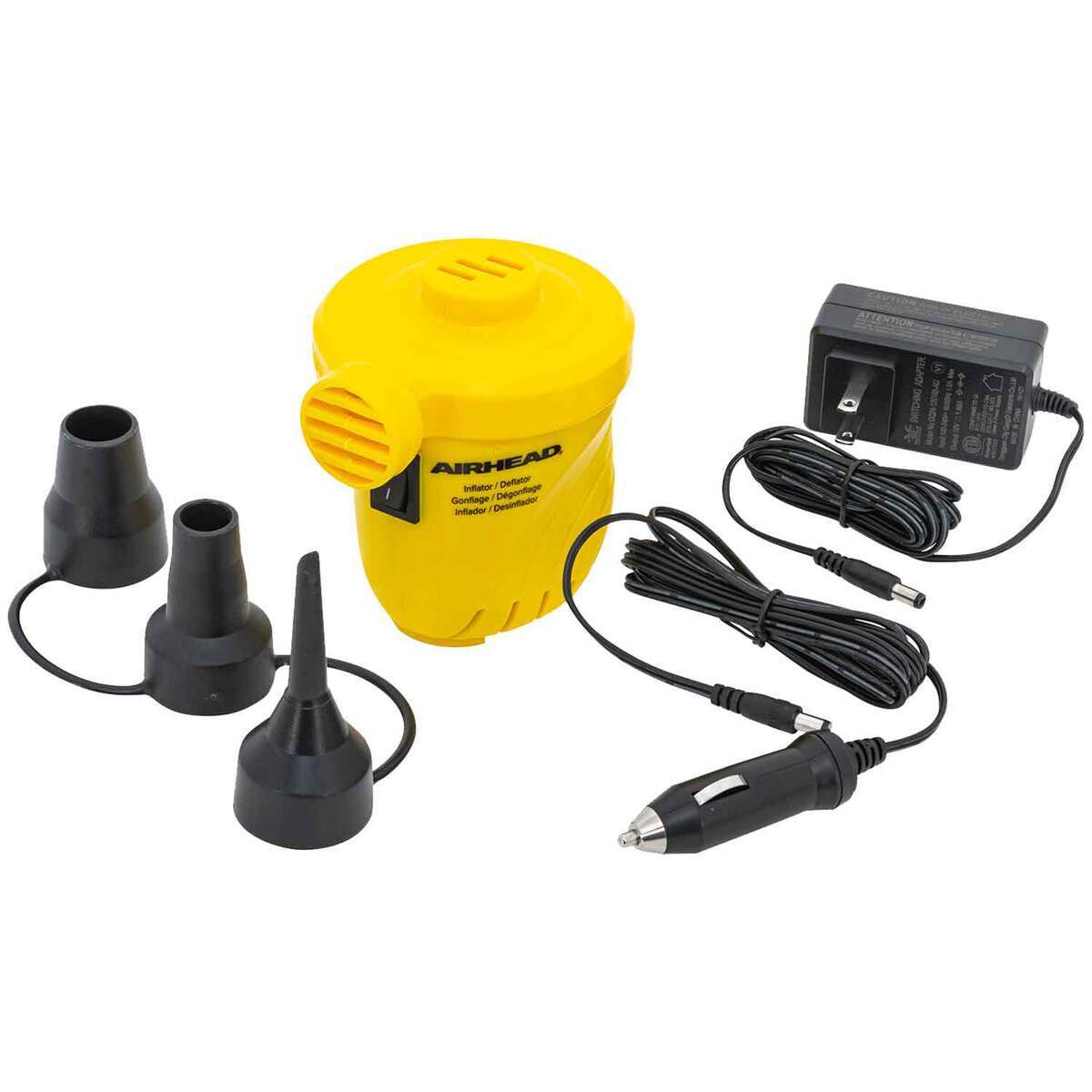 Airhead 120/12 Volt Pool Float Air Pump - Yellow Airhead 120/12 Volt Pool Float Air Pump - Yellow