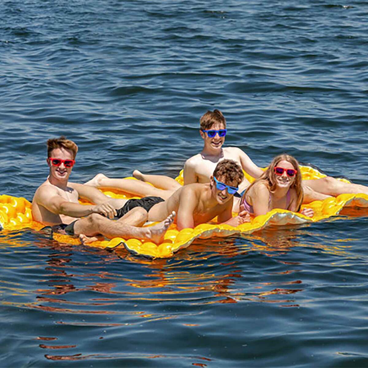Airhead Air Island Large Lake Float - Peach - Peach Airhead Air Island Large Lake Float - Peach - Peach