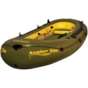 Airhead Angler Bay 6 Personal Inflatable Fishing Boat - 11.67ft Green