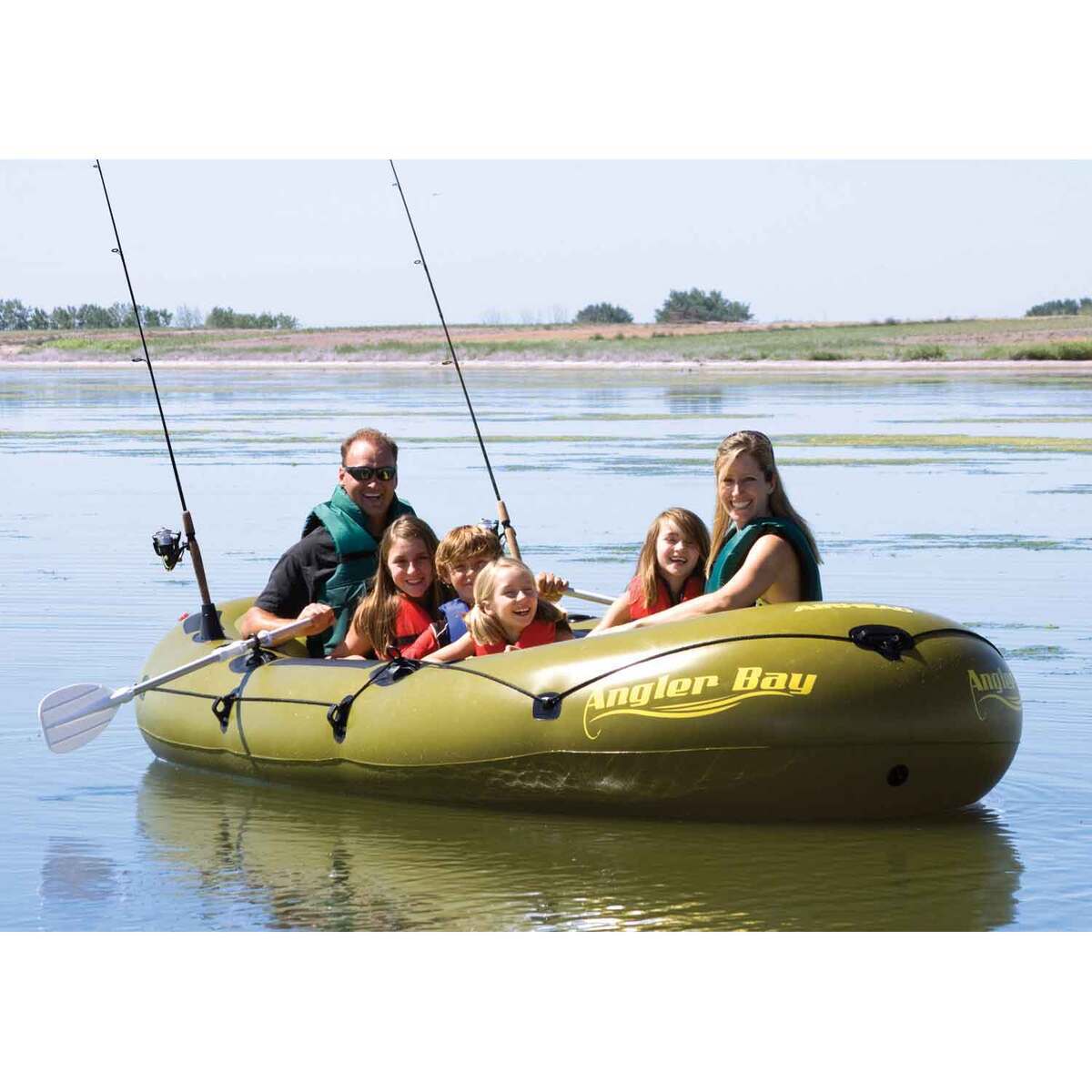 Airhead Angler Bay 6 Personal Inflatable Fishing Boat - 11.67ft Green - Green Airhead Angler Bay 6 Personal Inflatable Fishing Boat - 11.67ft Green - Green