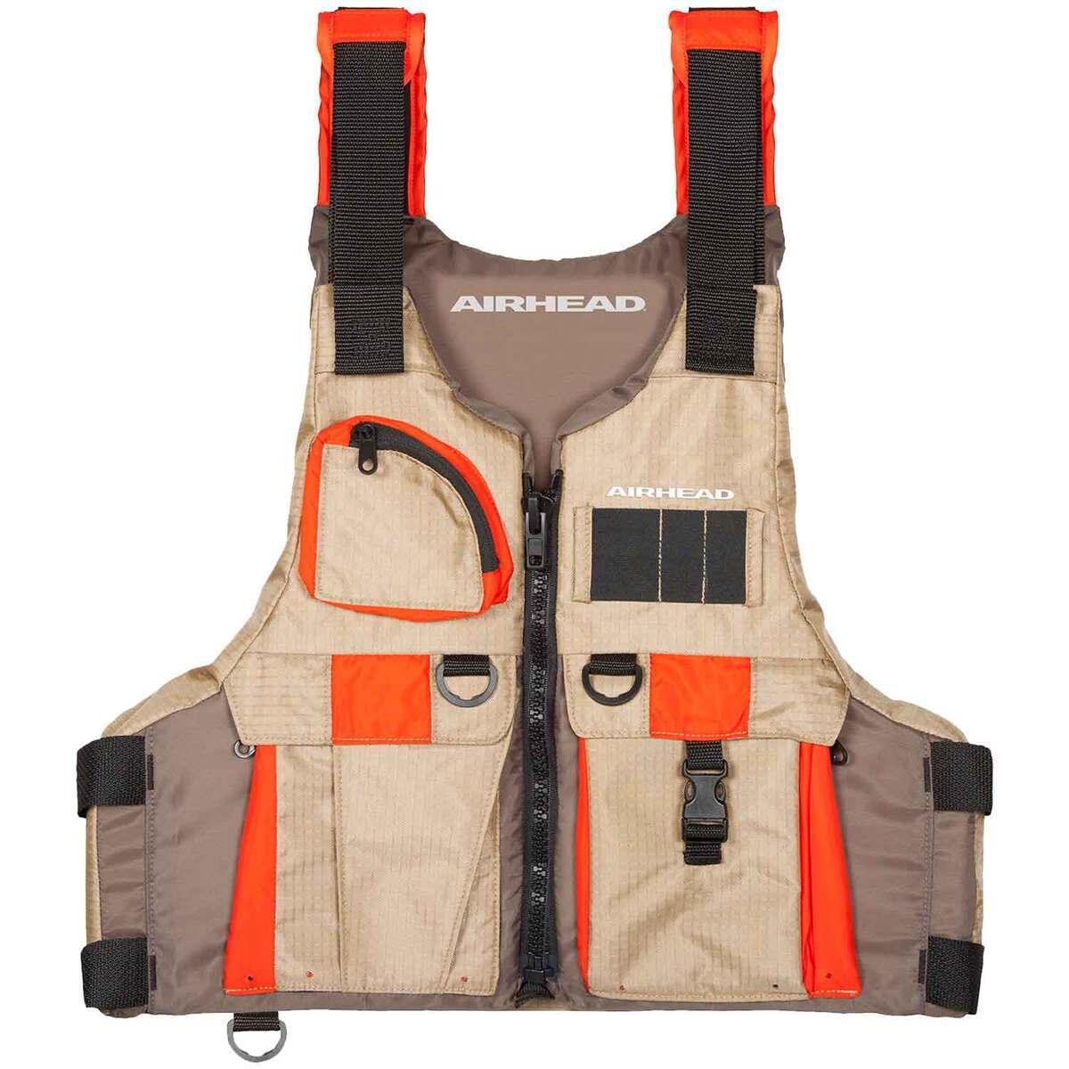 Airhead Angler Paddle Vest Life Jacket - Oversize - Tan Oversize Airhead Angler Paddle Vest Life Jacket - Oversize - Tan Oversize