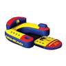 Airhead Bimini Lounger 1 Person Inflatable Float - Blue, Yellow, Red