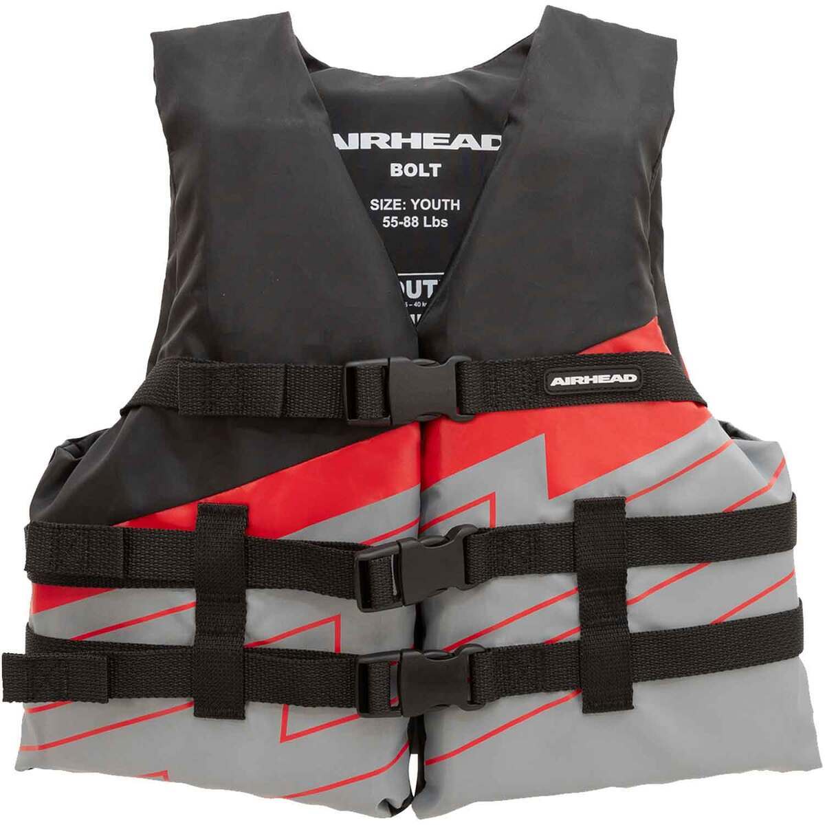 Airhead Bolt Life Jacket - Youth - Black/Gray Youth Airhead Bolt Life Jacket - Youth - Black/Gray Youth