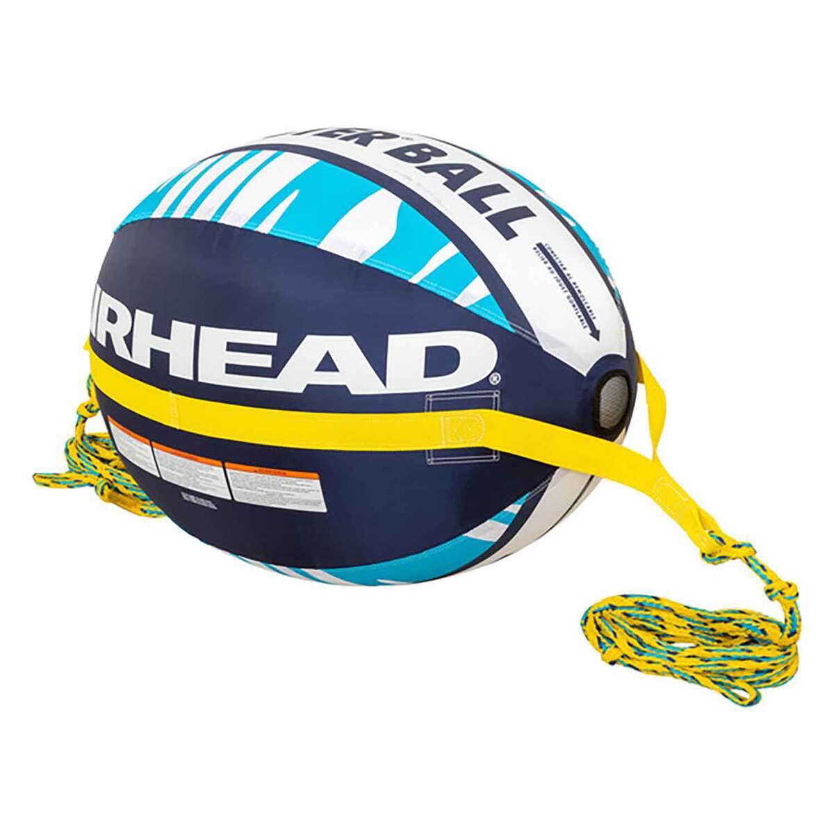 Airhead Booster Ball Towable Tube Rope Performance Ball - Blue/White Airhead Booster Ball Towable Tube Rope Performance Ball - Blue/White