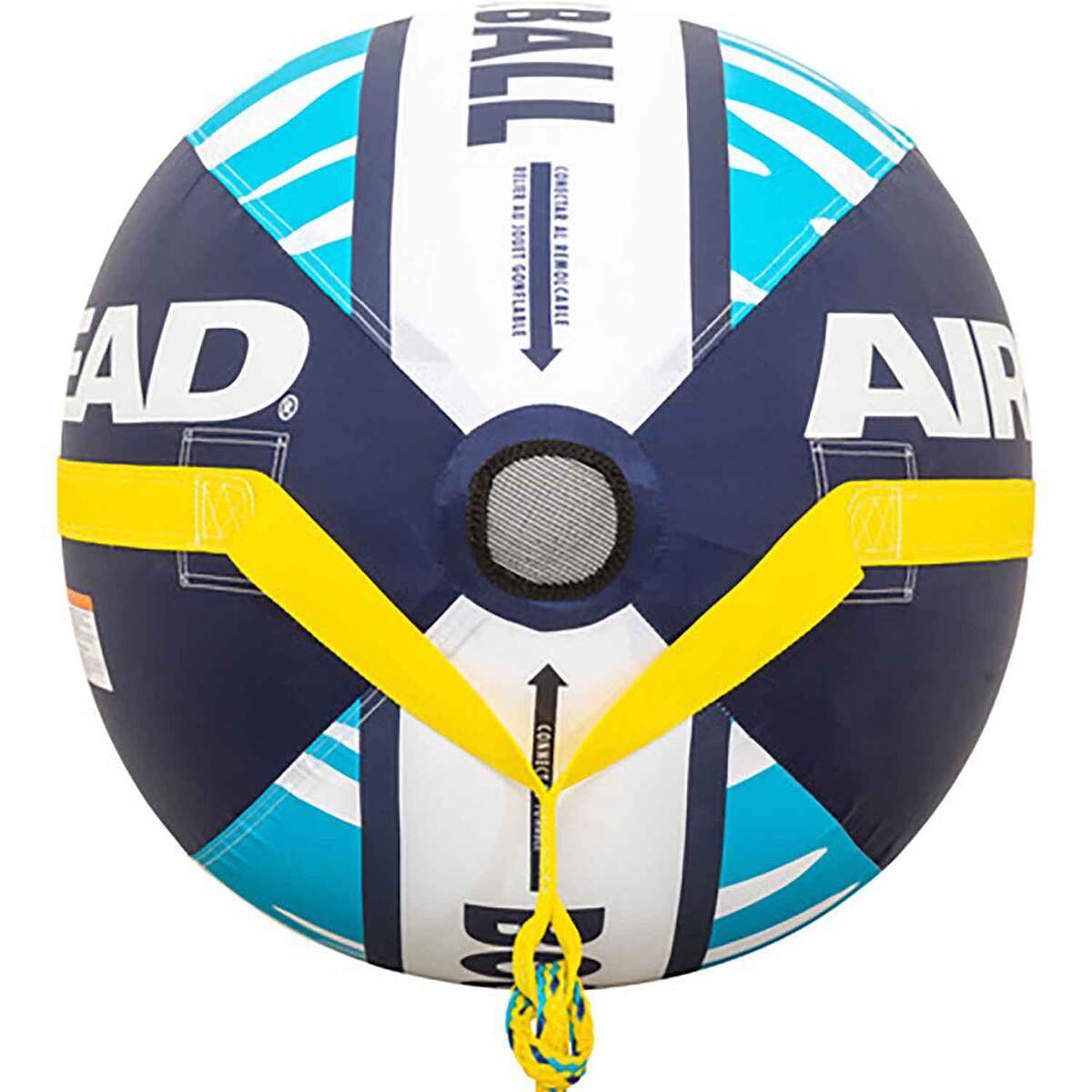 Airhead Booster Ball Towable Tube Rope Performance Ball - Blue/White Airhead Booster Ball Towable Tube Rope Performance Ball - Blue/White