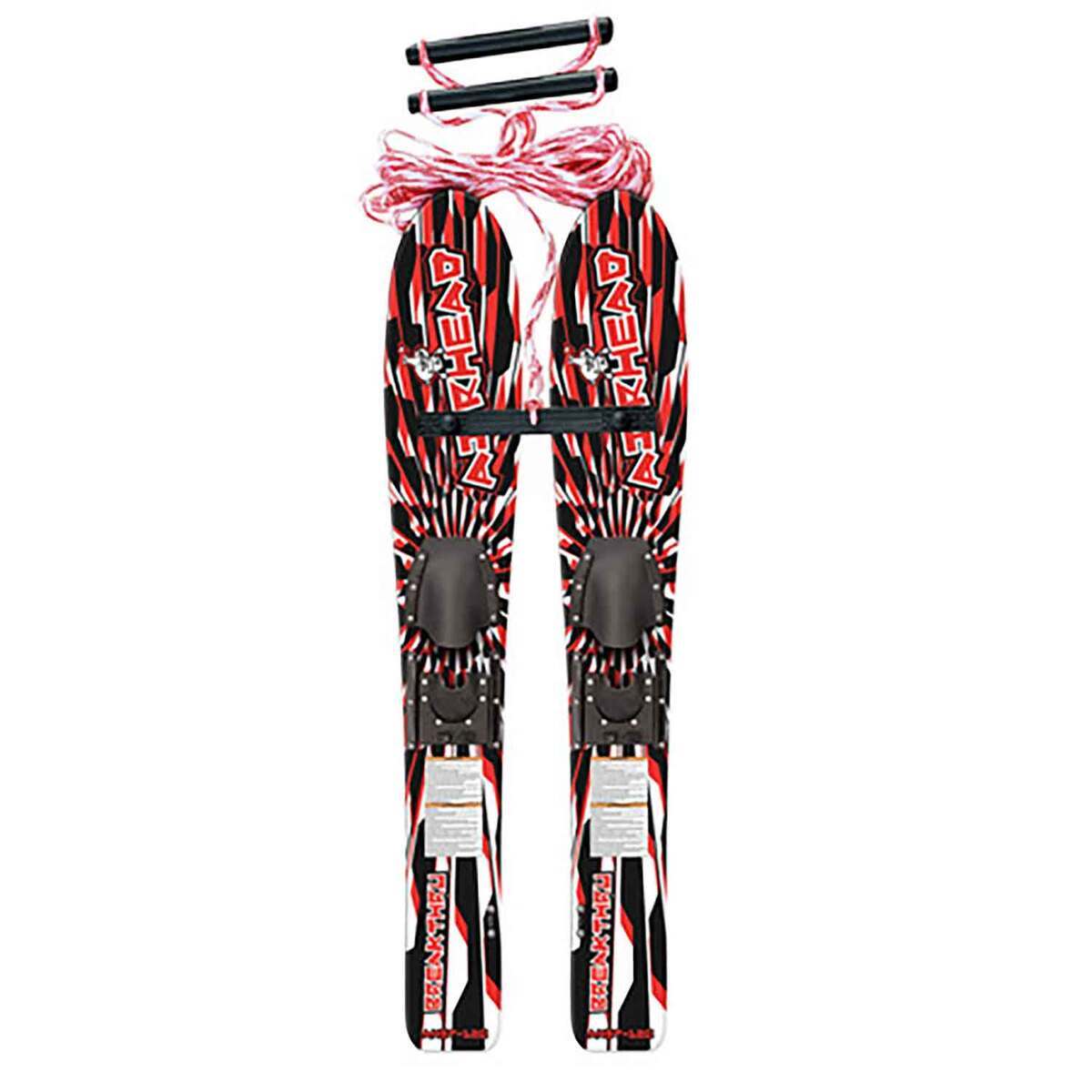 Airhead Breakthrough Widebody Trainers Beginner Water Skis - Red/Black - Red/Black Airhead Breakthrough Widebody Trainers Beginner Water Skis - Red/Black - Red/Black