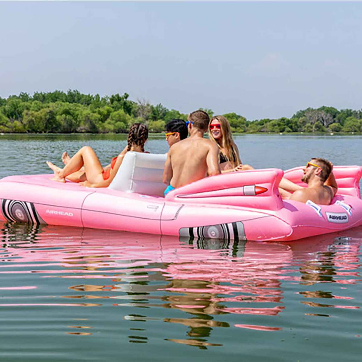 Airhead Classic Cruiser 8 Person Car Lake Float - Pink Airhead Classic Cruiser 8 Person Car Lake Float - Pink