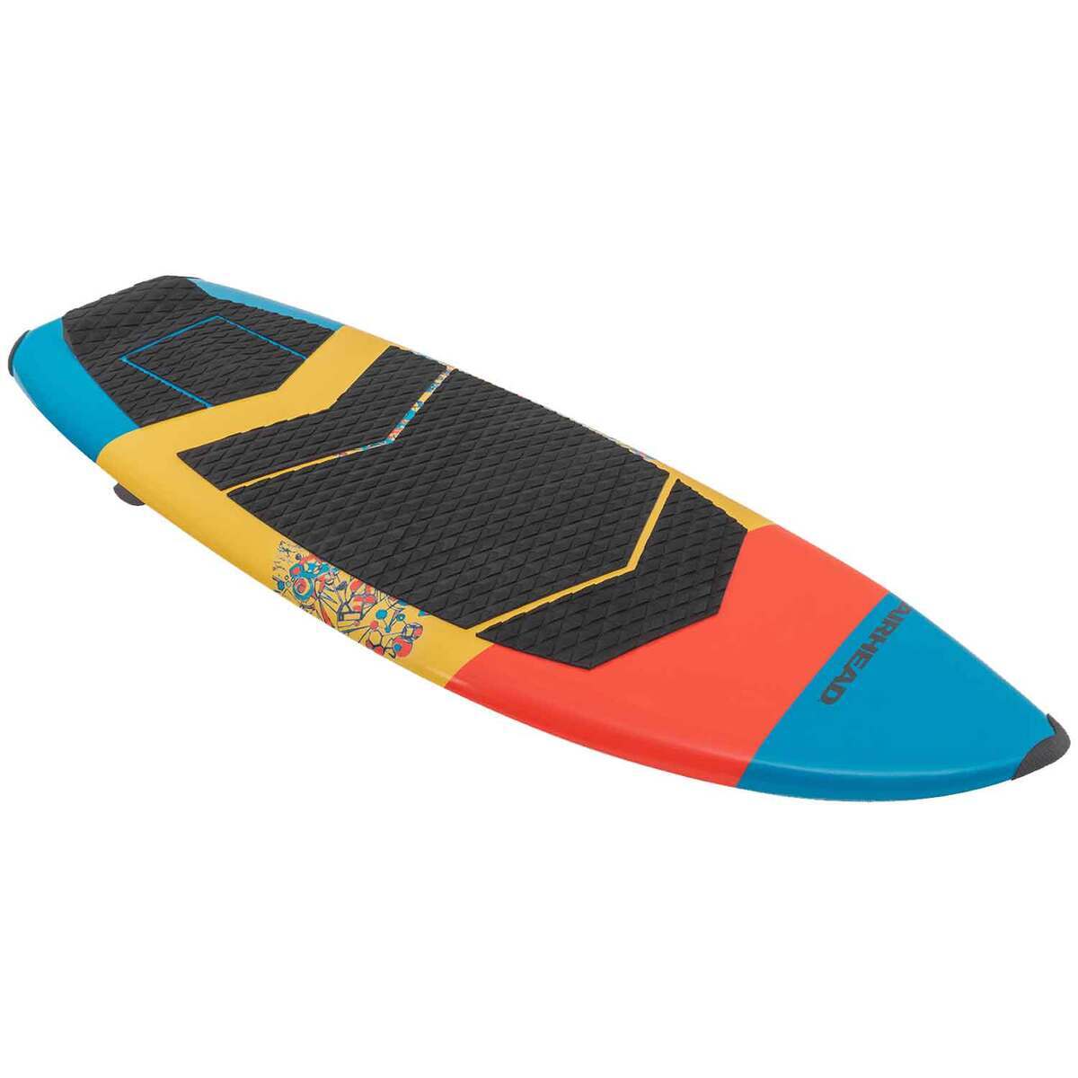 Airhead Fraction Wakesurf 1 Person Board - Blue and Yellow Airhead Fraction Wakesurf 1 Person Board - Blue and Yellow