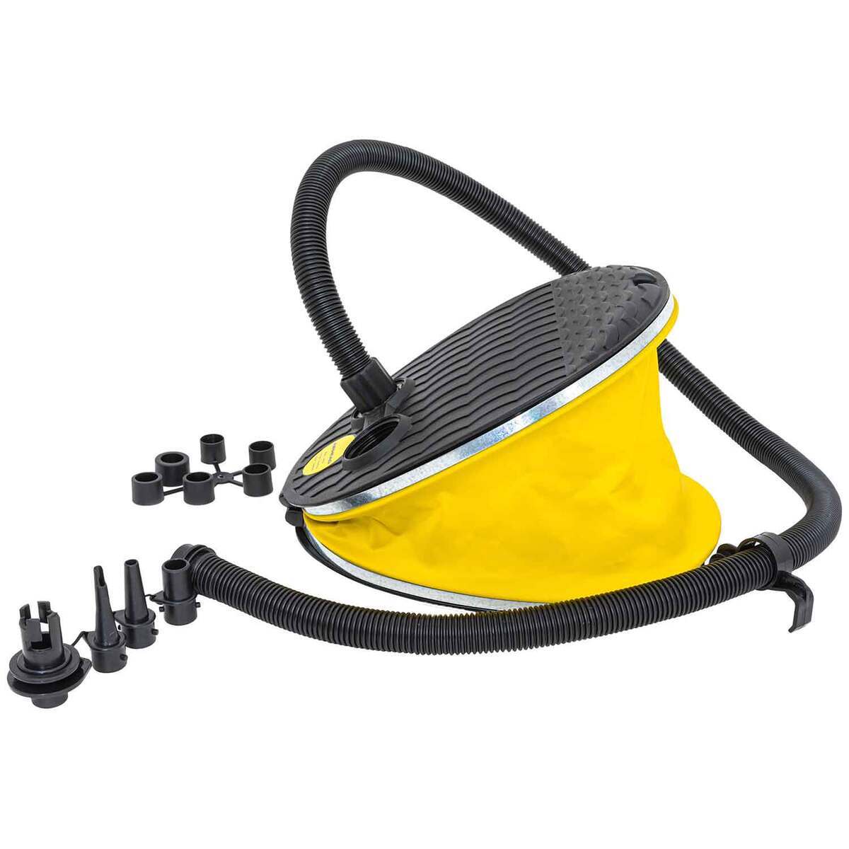 Airhead Hi Volume Bellows Action Foot Air Pump - Yellow Airhead Hi Volume Bellows Action Foot Air Pump - Yellow