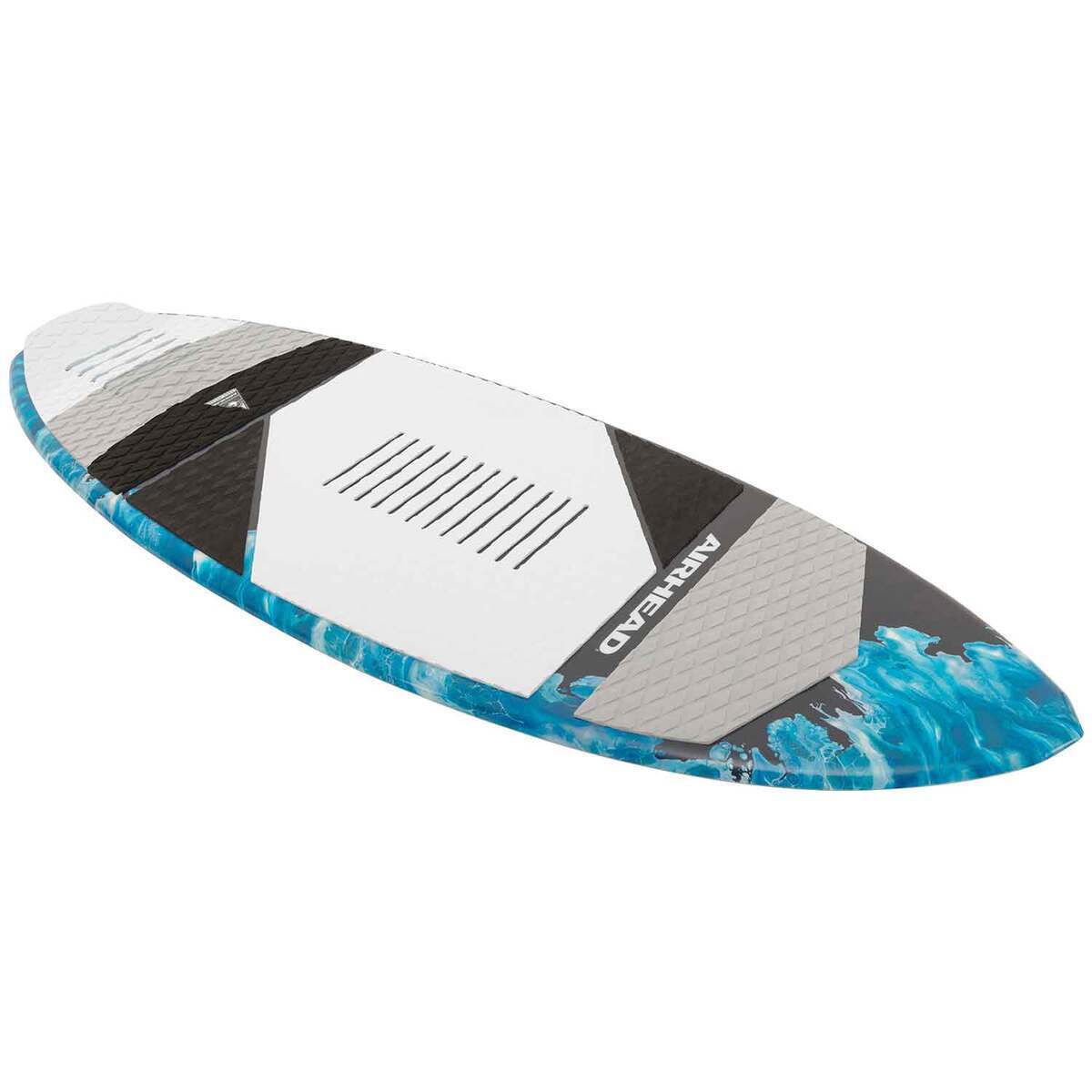 Airhead Lake Effect Wakesurf 1 Person Board - Gray, White, and Blue Airhead Lake Effect Wakesurf 1 Person Board - Gray, White, and Blue